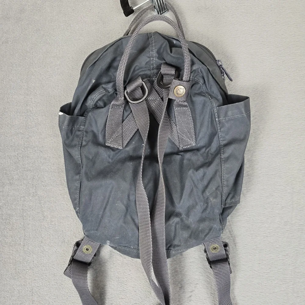 Fjallraven Mini Kanken Classic Backpack Blue Waxed Cotton‎ 23561